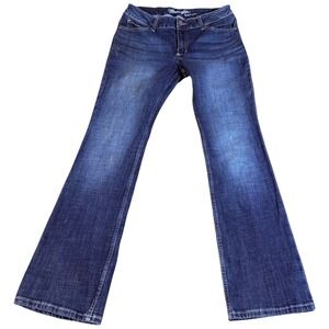 Wrangler Bootcut Jeans Womens 11x34 (30x31) Blue Denim Mid Rise Dark WashWestern